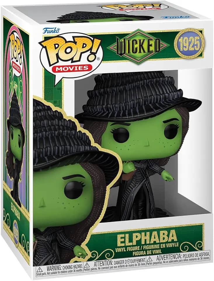 Funko Pop! Filmes: Wicked: For Good - Elphaba - Figura de vinil colecionável - ideia de presente - Mercadoria oficial - Brinquedos para crianças e adultos - Filmes Fans