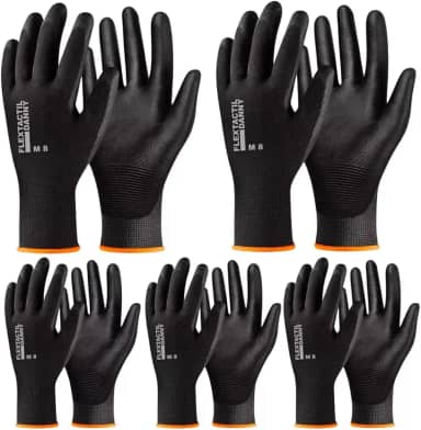 Luva Segurança Multitato Oficina Mecânica Epi - KIT 5 pares