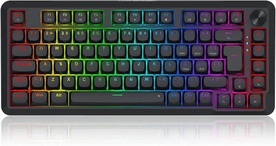 Teclado Magnético Gamer Redragon Stormhunter RGB Preto 75% ABNT2 Switch Redragon UltraMag Linear K721RGB-M