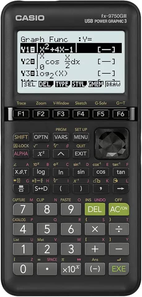 Calculadora gráfica padrão Casio fx-9750GIII, preto