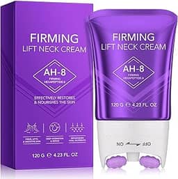 QRZBPZWE AH-8 Creme firmador para o pescoço, melhora e suaviza a pele, cuidado corporal confortável, creme de pescoço AH-8, cuidado confortável para mulheres/homens, 10 ml