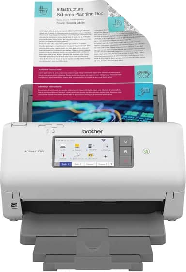 BROTHER, Scanner profissional de mesa ADS-4700W