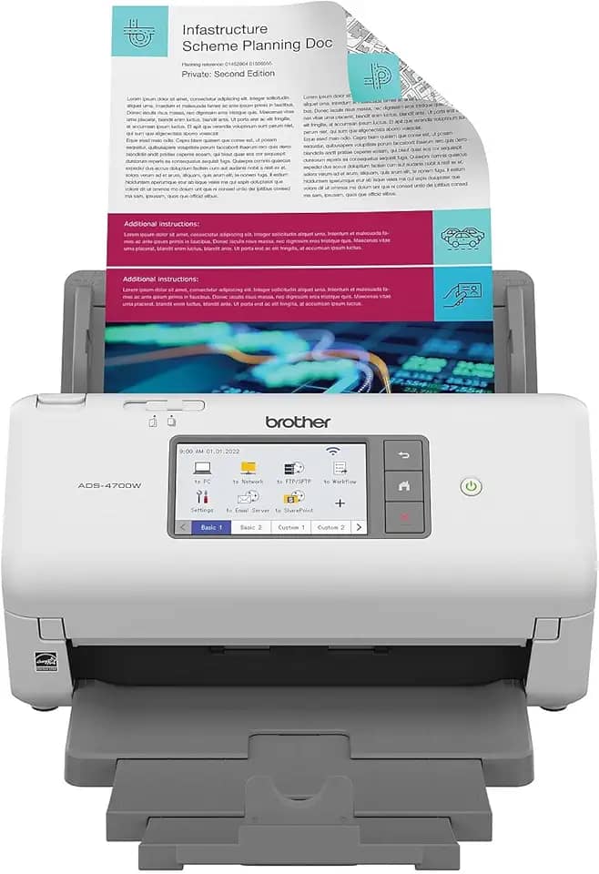 BROTHER, Scanner profissional de mesa ADS-4700W