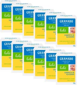 Granado Sabonete Glicerinado Bebê, Tradicional, 90g, 12 Unidades