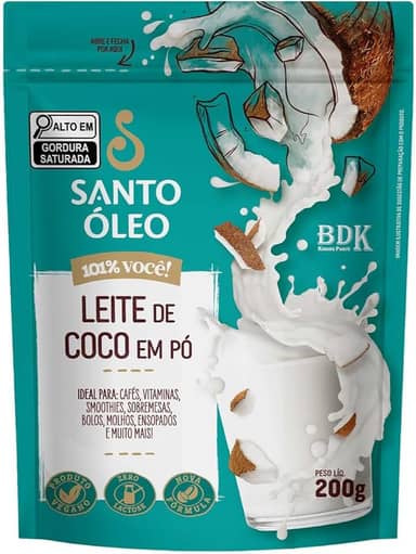 Leite de Coco em Pó - 200G - Santo Óleo, Santo Oleo