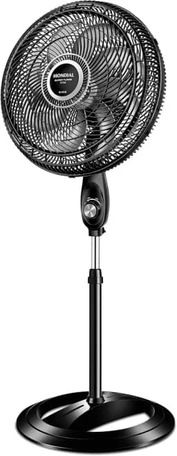 Ventilador Coluna 40cm Super Turbo 8 Pás, Mondial, Preto/Prata, 140W, 110V - VTX-40C-8P