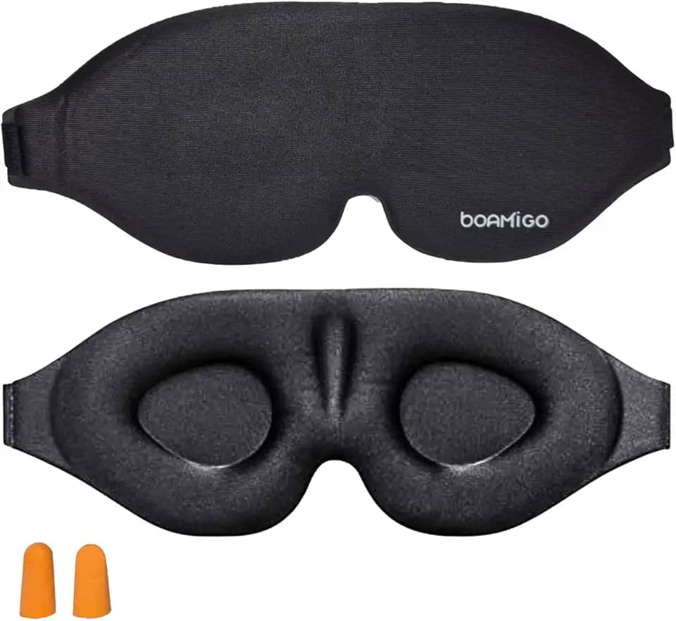 Tapa Olho Para Dormir Mascara De Dormir 3D Preto Confortável Venda Sono Tampão Tampa Olhos