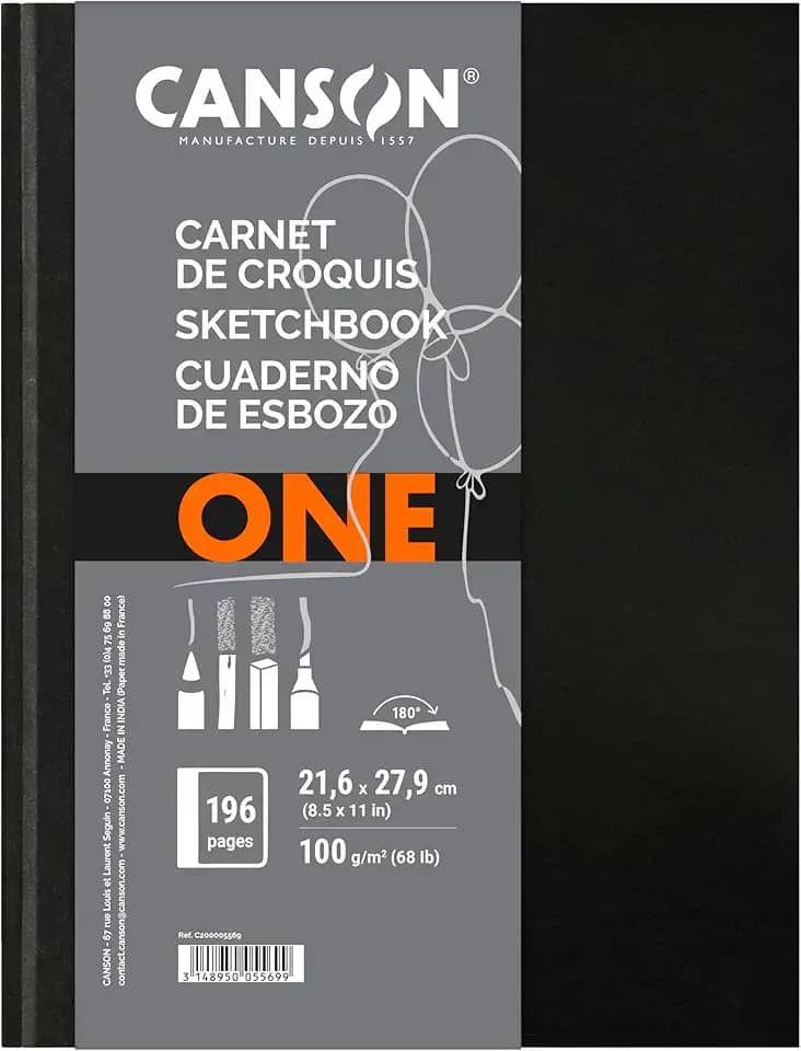 Sketchbook A4 100g/m², Canson, ArTBook One, 98 Folhas