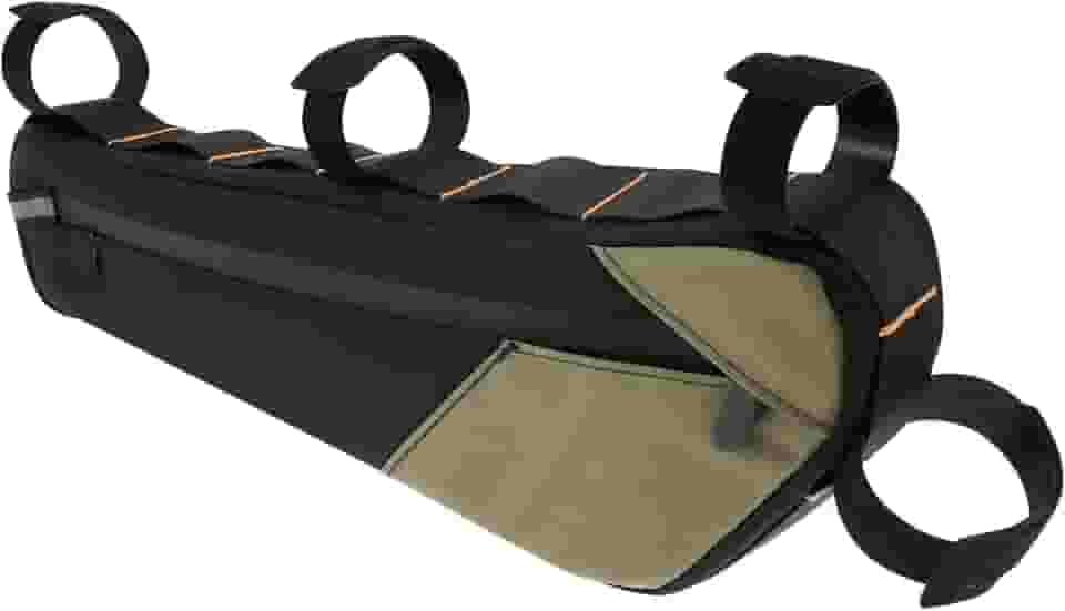 XYDHQS Bolsa para quadro de bicicleta impermeável, bolsa de tubo frontal de grande capacidade, antiderrapante, portátil, resistente à abrasão, bolsa triangular para bicicleta com alça adesiva para