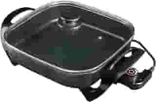 Agratto Panela eletrica Mangiare APEQ01l-01 preta quadrada 30cm 1500W 127V