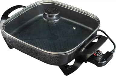 Agratto Panela eletrica Mangiare APEQ01l-01 preta quadrada 30cm 1500W 127V