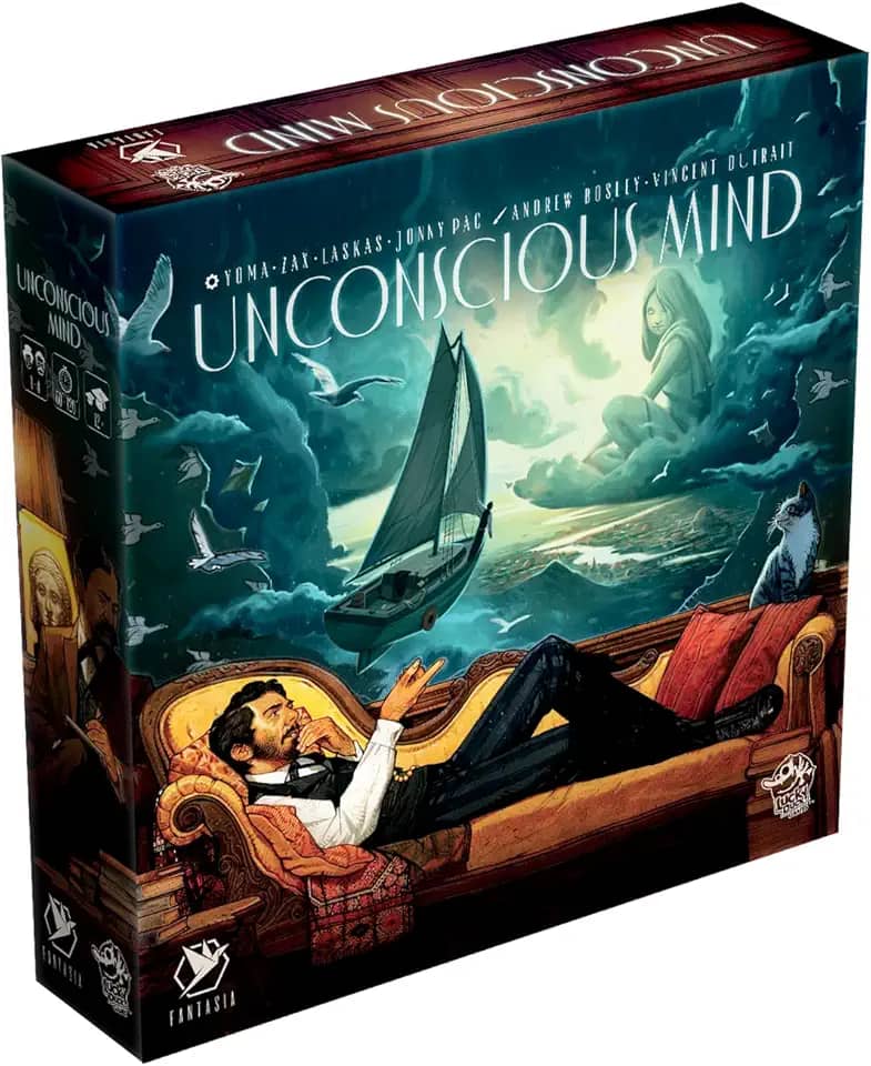 Lucky Duck Games Unconscious Mind | Jogo de estratégia Sigmund Freud estilo europeu | 1 a 4 jogadores, idades acima de 12 | 60 a 120 minutos de diversão