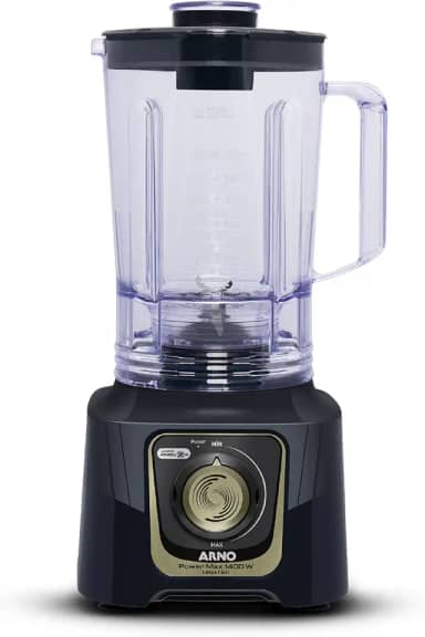 Liquidificador Arno Powermax Autolock 1400W LN82, Cinza Chumbo, com 6 Lâminas Powelix Pro, Tecnologia Anti Vazamento, Comfort Control e Limpeza Fácil, 220V