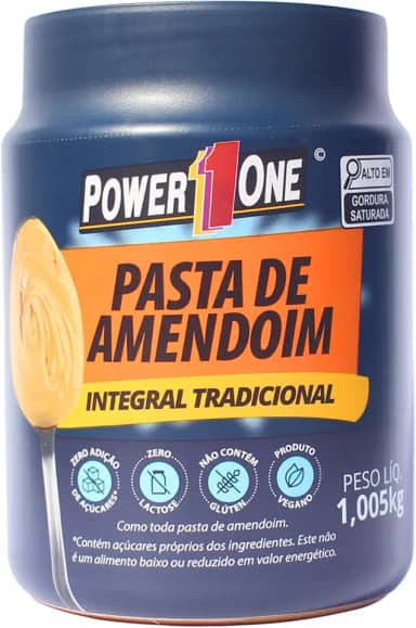 Pasta de Amendoim Integral - 1000g - Power One, Power One