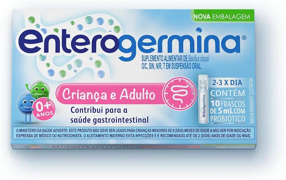 Enterogermina Probiótico, 10 unidades de 5 ml