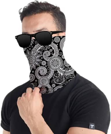 Bandana respirável com proteção de seda gelada para esportes ao ar livre, ciclismo, corrida