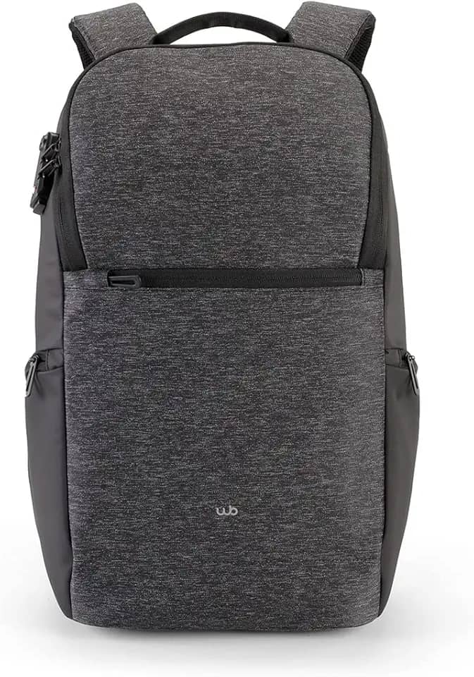WB Mochila Executiva para Notebook até 15,6' Ulf Impermeável Antifurto com Cadeado Anti-transpirante (Cinza)