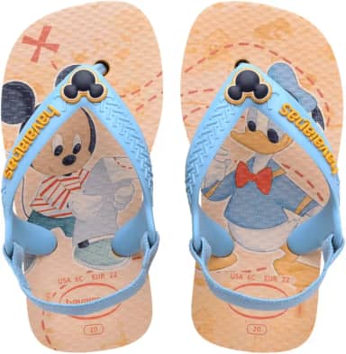 Chinelo Havaianas Baby Disney Classics Minnie Mickey Com Elastico Unissex (Amarelo Pop, BR, Bebê, Numérico, M, 20)