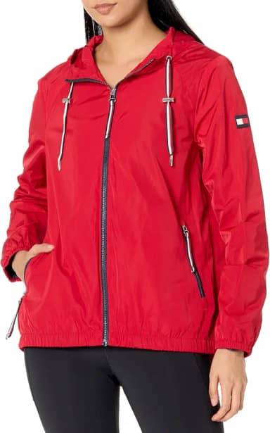 Corta-vento Tw1mp270-vermelho-s, Tommy Hilfiger, feminino