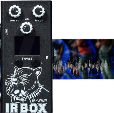 KINGSTER M-VAVE Pedal de Guitarra com 25 Gabinetes de Guitarra, 7 Gabinetes de Baixo, Importação de IR do Usuário, Equalizador de 9 Bandas, Saída XLR, Conector de Fone de Ouvido