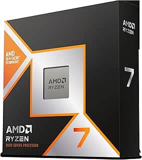 Processador AMD Ryzen 7 9800X3D (AM5/ 8 Cores/ 16 Threads/ 5.2 GHz/ 104Mb Cache/Radeon Graphics/Sem cooler)