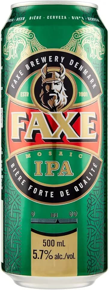 Cerveja Faxe, Ipa, Lata, 500ml 1un