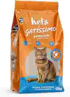 Areia Sanitária Premium Fina com Carvão Ativado sem Perfume, Pacote de 12kg, Linha Kets Gatíssimo, Alfapet.