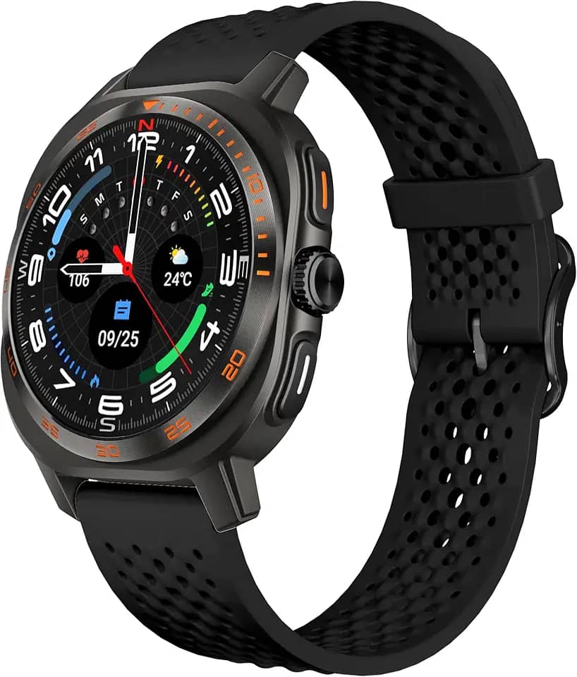 Aurafit Smartwatch Relógio inteligente para mulheres e homens 1.43 Amoled HD Step Contador de Calorias Monitor de sono de Frequência Cardíaca Smartwatch de liga de Zinco Para Android IOS