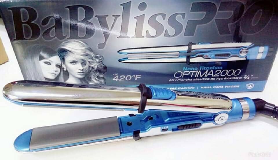 Mini Prancha alisadora Babyliss Pro Nano Titanium Optima 2000 215°C By Roger Bivolt