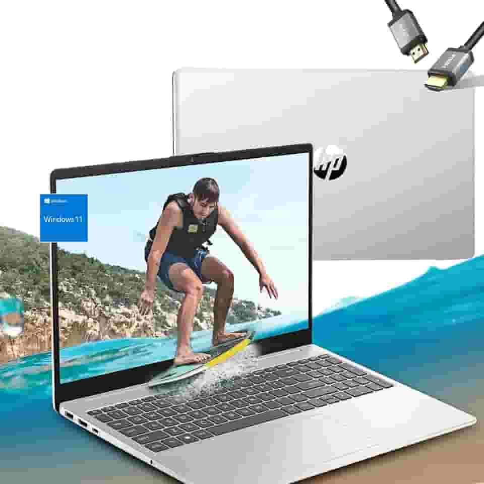 HP Laptop de 17 polegadas - Intel i3-N305 Beat i7-1165G7-16GB RAM -1TB SSD -Windows 11 - Tela HD+ IPS - Laptop Computadoras Portatil - Microsoft Copilot - 10 horas de vida útil da bateria - Estudante