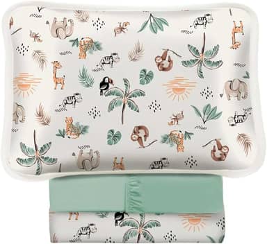 Jogo De Lençol Berço 3 Peças Malha 100% Algodão (Selva)