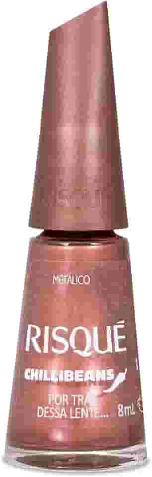 Esmalte Bronze Risqué & Chilli Beans Por Trás Dessa Lente Metálico 8ml