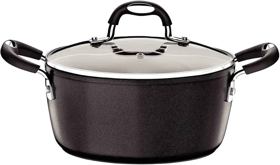 Caçarola de Alumínio com Revestimento Interno de Antiaderente Dimetro 22Cm, Tramontina, Mônaco 20860022, Preto