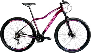 Bicicleta Bike Aro 29 MTB Alumínio KSX SD7 21 Velocidades Marchas Index Cabeamento Interno Feminina