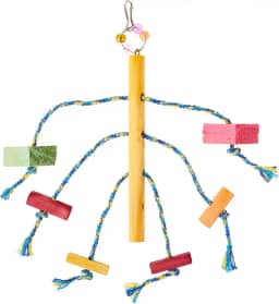 Pet Injet Brinquedo Papagaio Boneco Madeira Para Pássaros