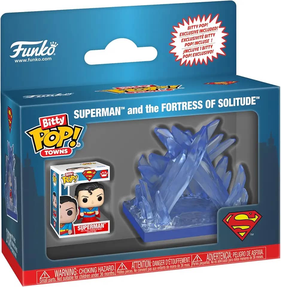 Funko Pop! Bitty Town: DC - Superman and The Fortress of Solitude