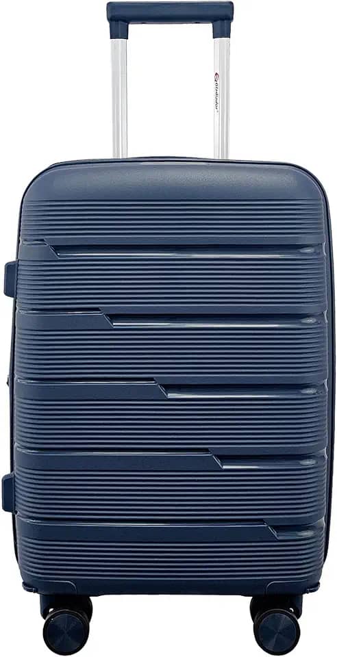 Mala de Bordo 10kg em Polipropileno com Cadeado TSA Rodas 360 Removíveis Gladiador P2 (Azul Marinho)