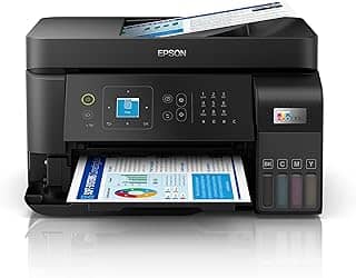 Multifuncional Epson EcoTank L5590 - Tanque de Tinta Colorida, Wi-Fi Direct, Ethernet, Fax, ADF, Bivolt, Preta