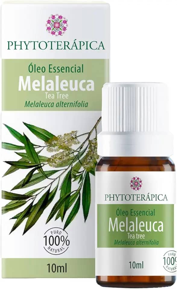 PHYTOTERAPICA- Óleo Essencial Melaleuca (Tea Tree) -Para Difusor, Massagem e Aromaterapia -Proporciona ânimo, equilibra oleosidade da pele, atua contra caspa -100% Puro,Natural -Amadeirada,Herbal,10ml