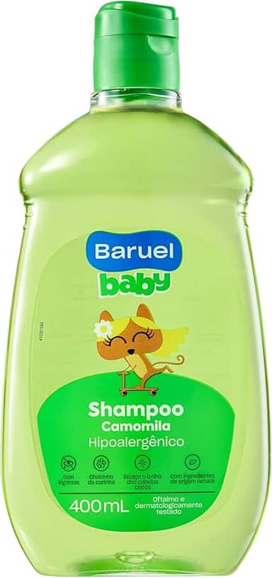 Shampoo Infantil Camomila 400ml – Baruel Baby