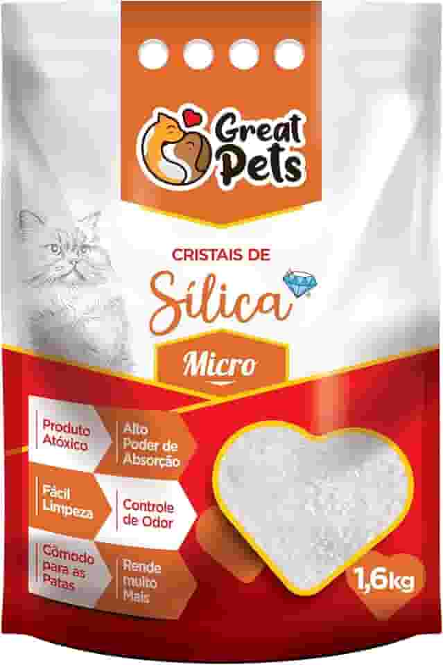 Great Pets Areia Higienica Cristais de Silica Fina 1,6kg
