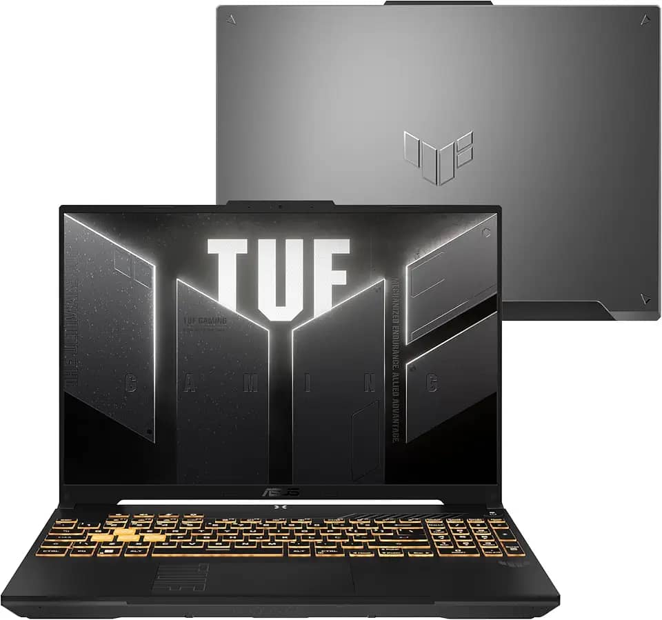 Notebook ASUS TUF Gaming F16 Intel Core 5, RTX 3050, 16 GB, 512 GB SSD, W11 Home,Tela 16.0'' FHD, Mecha Gray - FX607VJ-RL007W