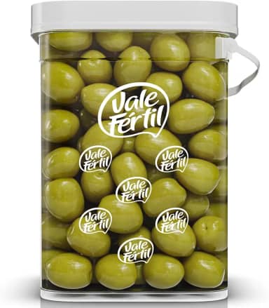 Azeitona Verde Gordal 70/90 em Conserva Vale Fértil Balde 2kg