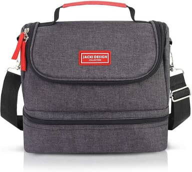 Bolsa Térmica com 2 Compartimentos Vibe (PRETO)