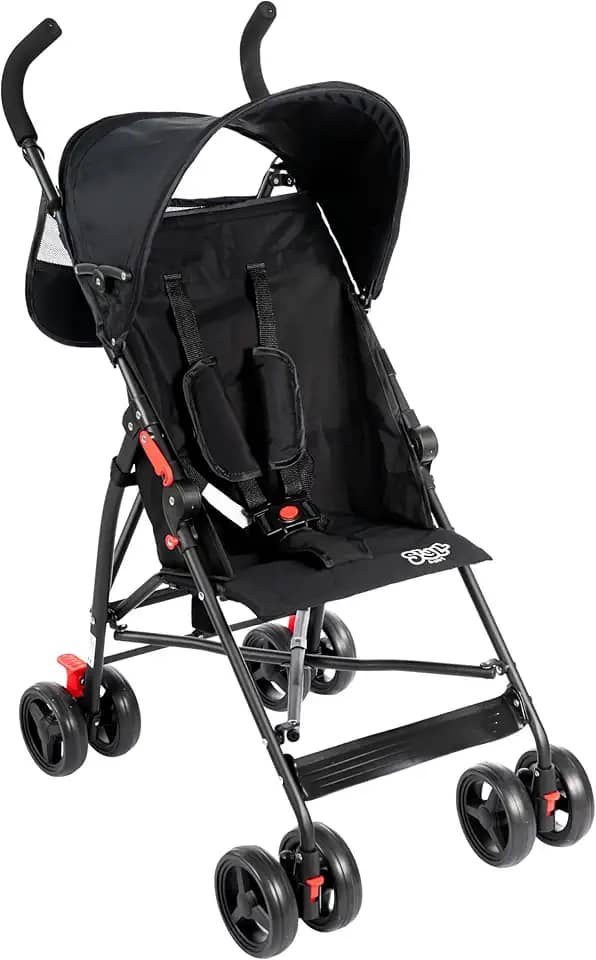 Carrinho de Bebê Passeio Guarda Chuva Styll Baby Preto