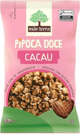 Mãe Terra Pipoca Nupoca Cacau Integral E Orgânica 45G