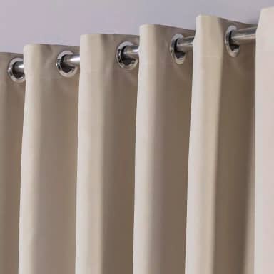Cortina em Tecido Blackout Corta 100% a Luz Sala, Quarto 4,00 m x 2,80 m (Palha)