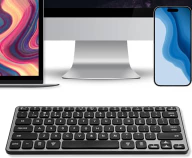 Macally Teclado Bluetooth para Mac – Teclado Apple sem fio compatível premium para MacBook Pro/Air, iMac, Mac mini/Pro, iPad, laptop e PC