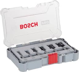 Bosch Jogo de fresas retas Standard encaixe de 1/4' 6 peças