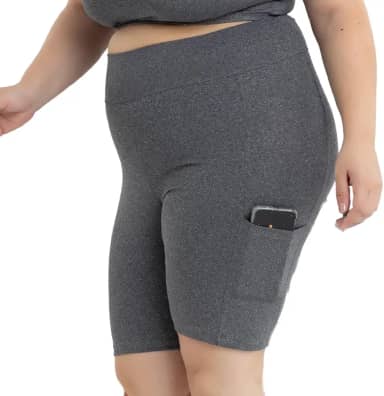Short Suplex Plus Size com Bolsos Laterais - Conforto e Estilo para Atividades Esportivas, Marca Virtude - Tamanhos 44 a 50